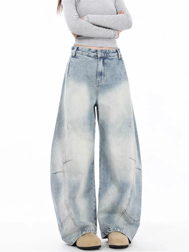 Faded Wide-Leg Denim (4 sizes)