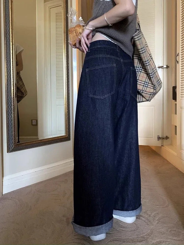 Midnight Wide-Leg Denim (6 sizes)