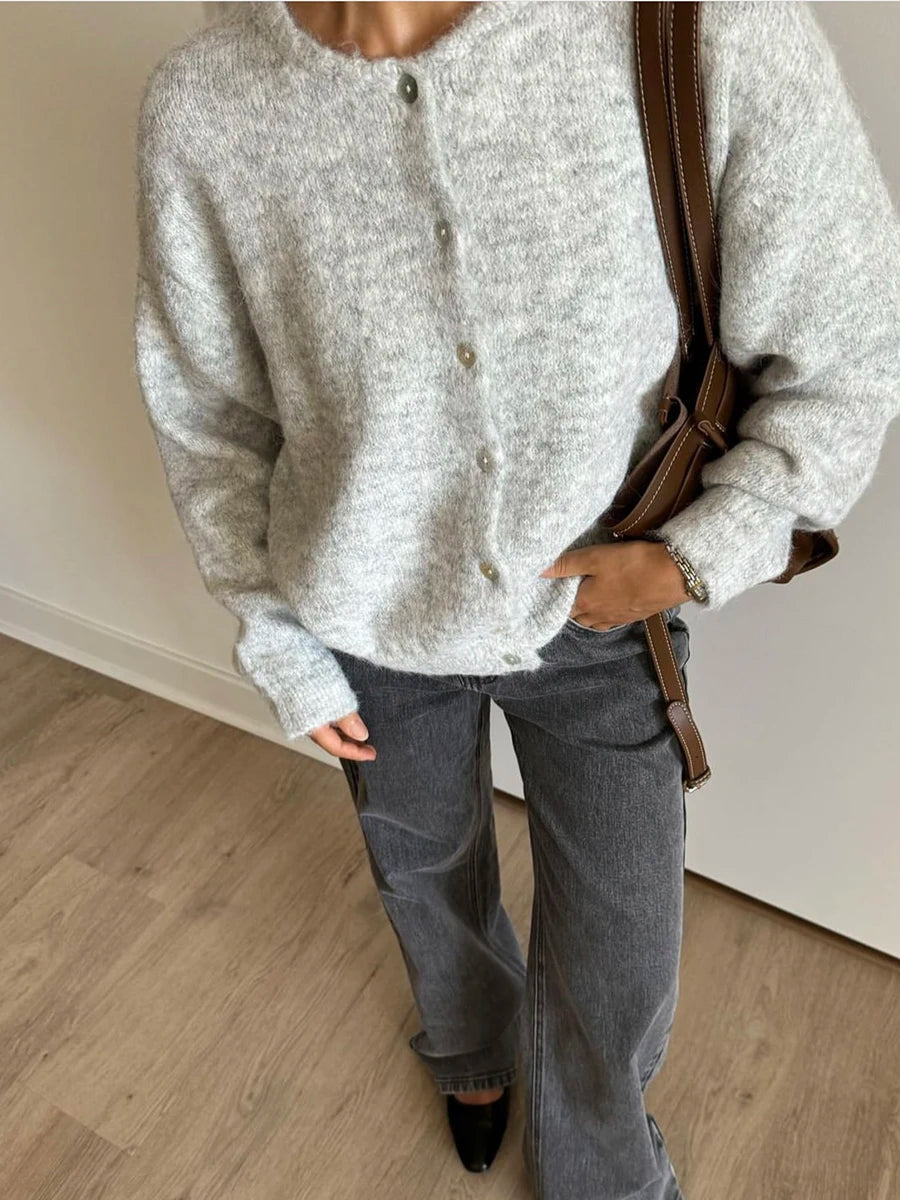 Soft Knit Button-Up Cardigan (2 sizes, 6 colours)