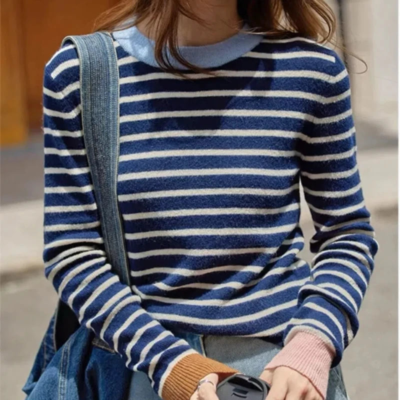 Seoul Stripes Knit Top (5 sizes)