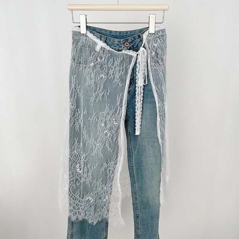Layered Lace Wrap Skirt (2 colours)