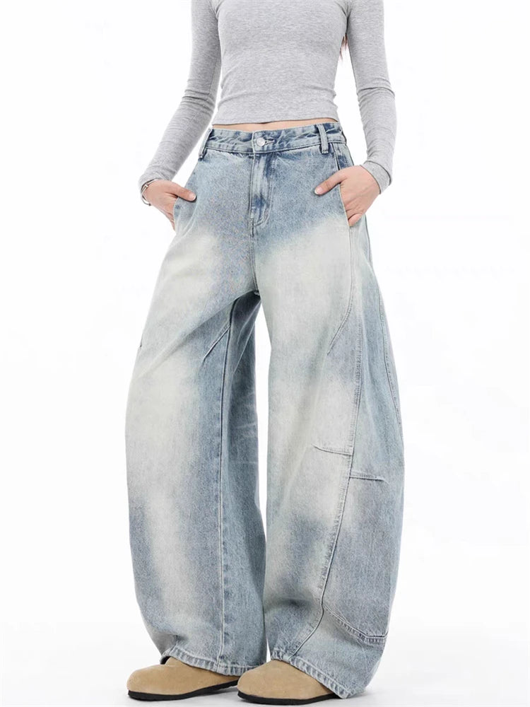 Faded Wide-Leg Denim (4 sizes)