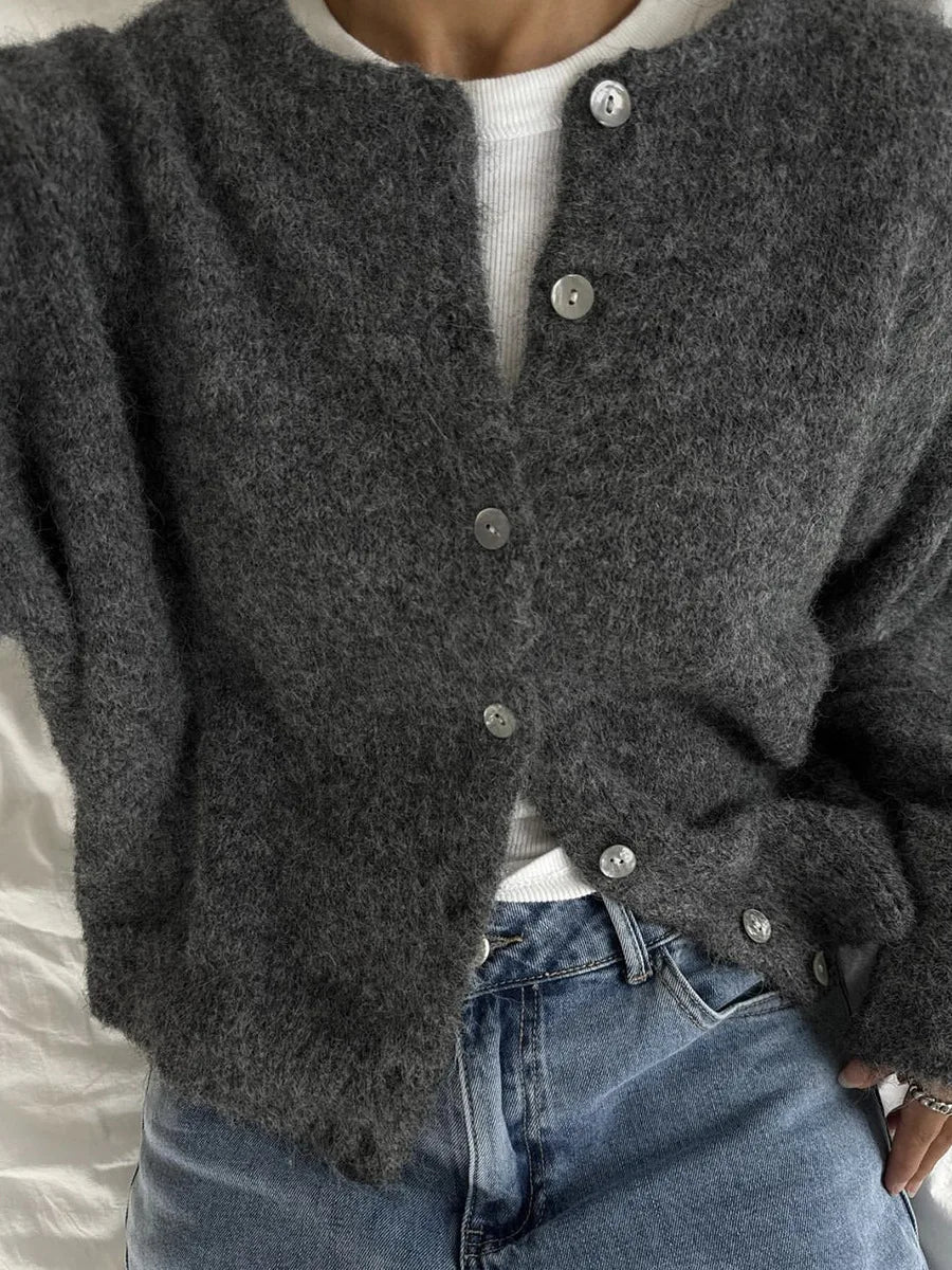 Soft Knit Button-Up Cardigan (2 sizes, 6 colours)