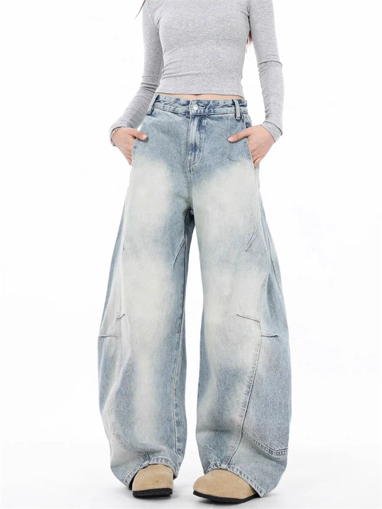Faded Wide-Leg Denim (4 sizes)