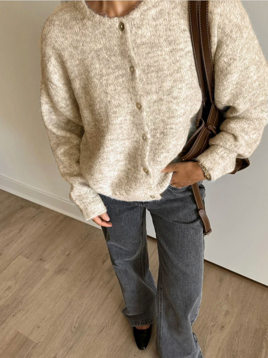 Soft Knit Button-Up Cardigan (2 sizes, 6 colours)