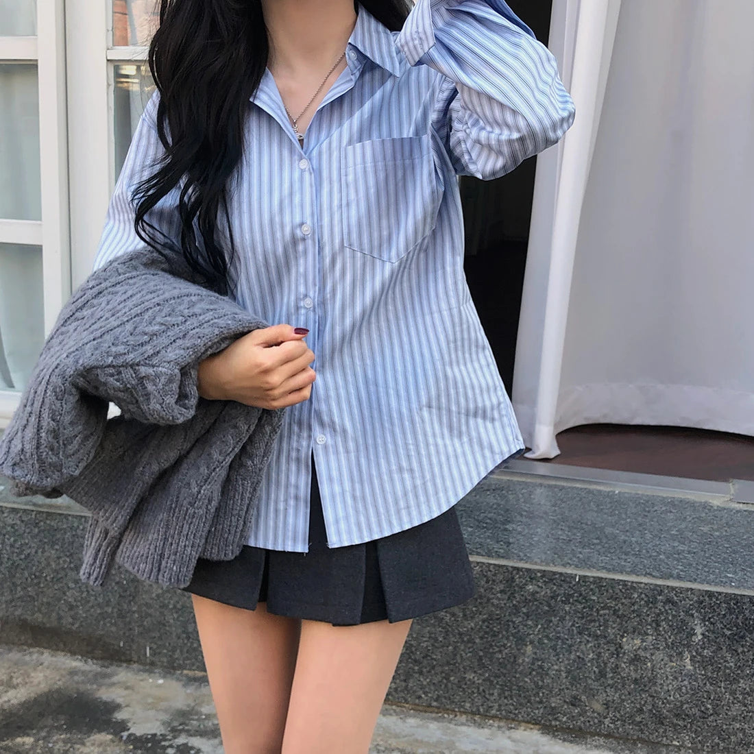 Milk Striped Shirt (2 colours)