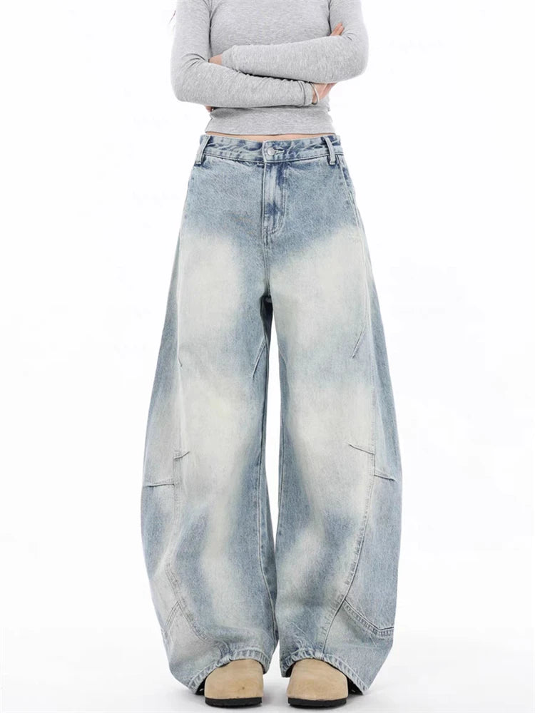 Faded Wide-Leg Denim (4 sizes)