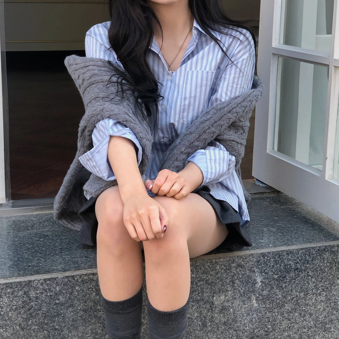 Milk Striped Shirt (2 colours)